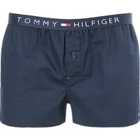 Tommy Hilfiger Herren Boxershorts blau Reine Baumwolle unifarben von Tommy Hilfiger