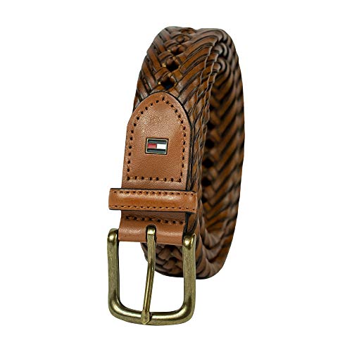 Tommy Hilfiger Herren Brüniert Leder Handgeschnürt 1 1/4 Zoll Gürtel Tommy Hilfiger Herren Brüniert Leder Handgeschnürt 1 1/4 Zoll Gürtel von Tommy Hilfiger