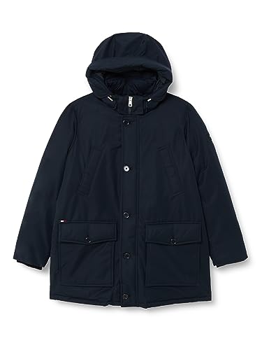 Tommy Hilfiger Herren BT-Rockie Non FUR DOWN Parka-B MW0MW34091 Daunenjacken, Blau (Desert Sky), 5XL von Tommy Hilfiger