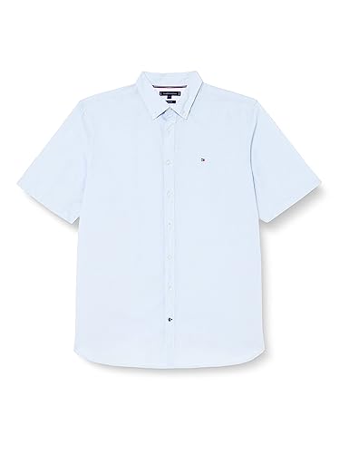 Tommy Hilfiger Herren Hemd Regular-Fit Freizeithemd, Blau (Cloudy Blue), XXL von Tommy Hilfiger