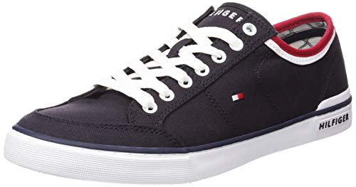 Tommy Hilfiger CORE Corporate Textile Sneaker, Herren Sneaker, Blau (Midnight 403), 44 EU (10 UK) von Tommy Hilfiger