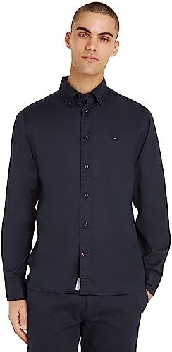 Tommy Hilfiger CORE FLEX POPLIN RF SHIRT Freizeithemden Herren, Blau (Desert Sky), XXL von Tommy Hilfiger