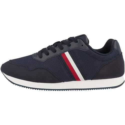 Tommy Hilfiger Herren Runner Sneaker Core Lo Runner Sportschuhe, Blau (Desert Sky), 46 EU von Tommy Hilfiger