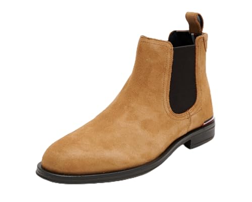 Tommy Hilfiger Herren Chelsea Boots Elegant, (Sahara), 43 von Tommy Hilfiger