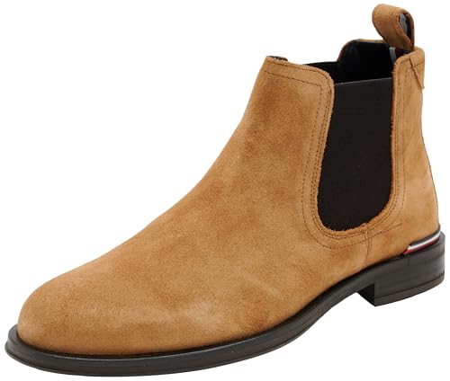 Tommy Hilfiger Core Rwb Hilfiger Suede Chelsea (Stiefeletten, Herren, Braun (Sahara), 46 Eu von Tommy Hilfiger