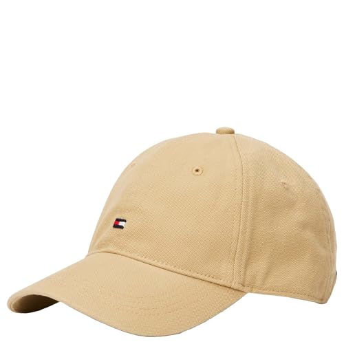 Tommy Hilfiger Herren Cap Flag Soft Panel aus Baumwolle, Beige (Clayed Pebble), Einheitsgröße von Tommy Hilfiger