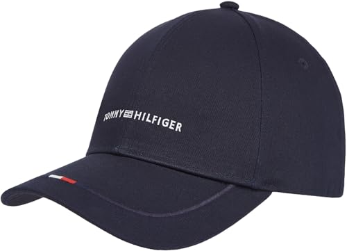 Tommy Hilfiger Herren Cap Foundation 6 Panel mit Logo, Blau (Space Blue), Einheitsgröße von Tommy Hilfiger