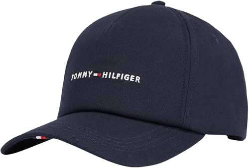 Tommy Hilfiger Herren Cap Foundation Soft 6 Panel mit Logo, Blau (Space Blue), Einheitsgröße von Tommy Hilfiger