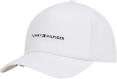 Tommy Hilfiger Herren Cap Foundation Soft 6 Panel mit Logo, Weiß (Th Optic White), Einheitsgröße von Tommy Hilfiger