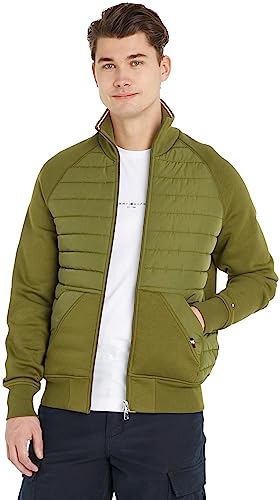 Tommy Hilfiger Herren Cardigan mit Reißverschluss, Grün (Putting Green), 3XL von Tommy Hilfiger