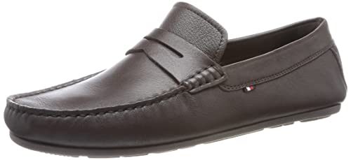 Tommy Hilfiger Herren Driver Schuh Casual Leather Driver Mokassins , Braun (Cocoa), 40 EU von Tommy Hilfiger