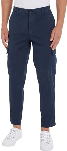 Tommy Hilfiger Herren Hose Chelsea Cargo Gabardine Gmd Cargohose, Blau (Desert Sky), 40W / 32L von Tommy Hilfiger