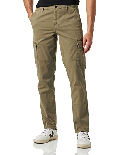 Tommy Hilfiger Herren Hose Chelsea Cargo Gabardine Cargohose, Grün (New Basil), 32W / 34L von Tommy Hilfiger