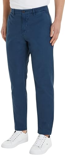 Tommy Hilfiger Chino Chelsea Gabardine GMD Gewebte Hosen Herren, Blau (Aegean Sea), 30W / 32L von Tommy Hilfiger