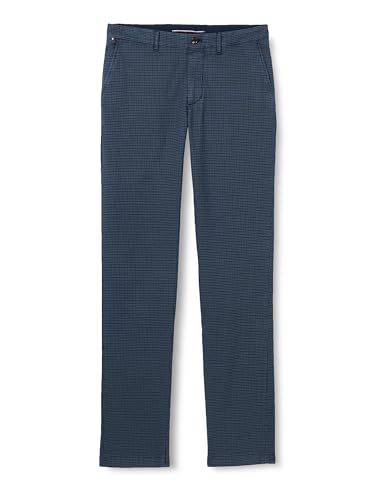 Tommy Hilfiger Herren Chino Denton Pow Check Stretch, Blau (Desert Sky), 34W / 32L von Tommy Hilfiger
