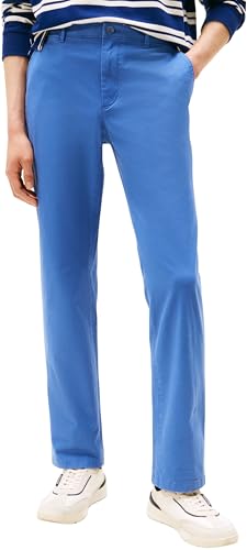Tommy Hilfiger Herren Chino Hose Core Denton Essential Twill Straight Fit, Blau (Angora Blue), 32W/38L von Tommy Hilfiger