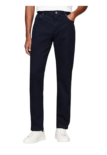 Tommy Hilfiger Herren Chino Hose Denton Cotton Straight Fit, Blau (Desert Sky), 32W/34L von Tommy Hilfiger