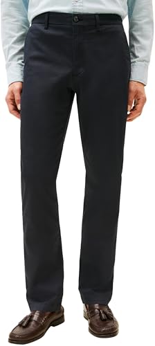 Tommy Hilfiger Herren Chino Hose Denton Printed Structure Straight Fit, Blau (Desert Sky), 32W/32L von Tommy Hilfiger