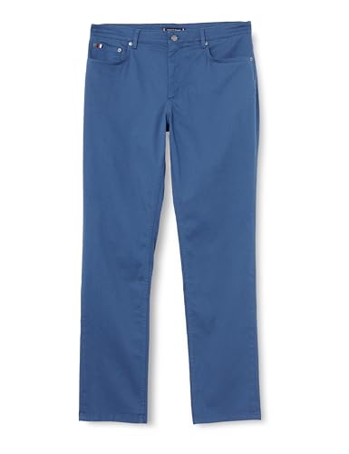 Tommy Hilfiger Herren Chino Hose Denton Printed Structure mit Stretch, Blau (Aegean Sea), 30W/30L von Tommy Hilfiger