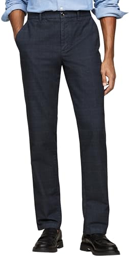 Tommy Hilfiger Herren Chino Hose Denton Straight Fit, Blau (Desert Sky), 29W/30L von Tommy Hilfiger
