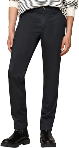 Tommy Hilfiger Herren Chino Hose Denton Straight Leg, Blau (Desert Sky), 28W/32L von Tommy Hilfiger