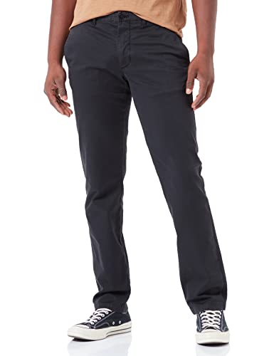 Tommy Hilfiger Herren Chinos Denton TH Flex Satin Stretch, Schwarz (Black), 28W / 32L von Tommy Hilfiger