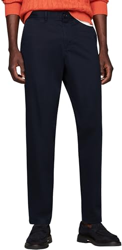 Tommy Hilfiger Herren Chino Hose Harlem Tapered Fit, Blau (Desert Sky), 31W/32L von Tommy Hilfiger