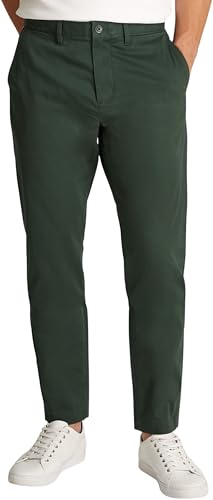 Tommy Hilfiger Herren Chino Hose Harlem Tapered Fit, Grün (Riverbed Green), 34W/29L von Tommy Hilfiger