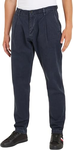 Tommy Hilfiger Herren Chino Stretch, Blau (Aegean Sea), 32W / 36L von Tommy Hilfiger