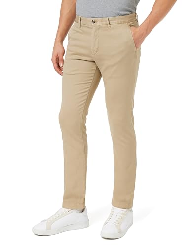 Tommy Hilfiger Herren Chinos Chino Bleecker Structure Gmd Stretch, Beige (Batique Khaki), 29W / 32L von Tommy Hilfiger