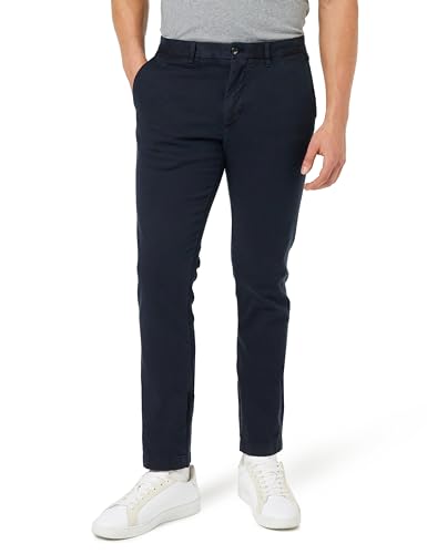 Tommy Hilfiger Herren Chinos Chino Bleecker Structure GMD Stretch, Blau (Desert Sky), 31W / 36L von Tommy Hilfiger