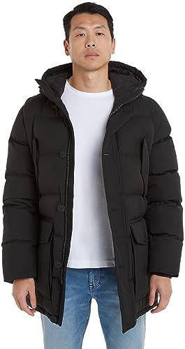 Tommy Hilfiger Herren Parka Winter, Schwarz (Black), XL von Tommy Hilfiger