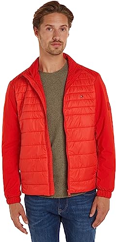 Tommy Hilfiger Herren Jacke Stand Collar Jacket Übergangsjacke, Rot (Fireworks), L von Tommy Hilfiger