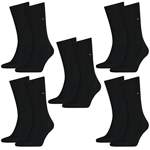 Tommy Hilfiger Herren Classic Business Socken 371111 10Paar, Farbe:Schwarz;Sockengröße:39-42;Artikel:Socken schwarz 371111-200 von Tommy Hilfiger