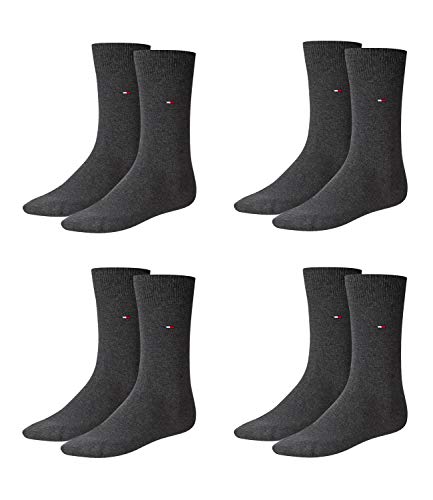 TOMMY HILFIGER Herren Classic Business Socken 371111 4 Paar, Farbe:Grau, Größe:47-49, Artikel:Socken anthrazit 371111-030 von TOMMY HILFIGER