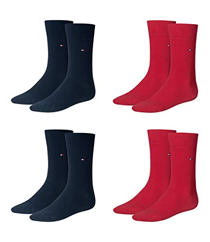 Tommy Hilfiger Herren Classic Business Socken 371111 4 Paar, Farbe:Mehrfarbig, Größe:47-49, Artikel:Socken tommy original 371111-085 von Tommy Hilfiger