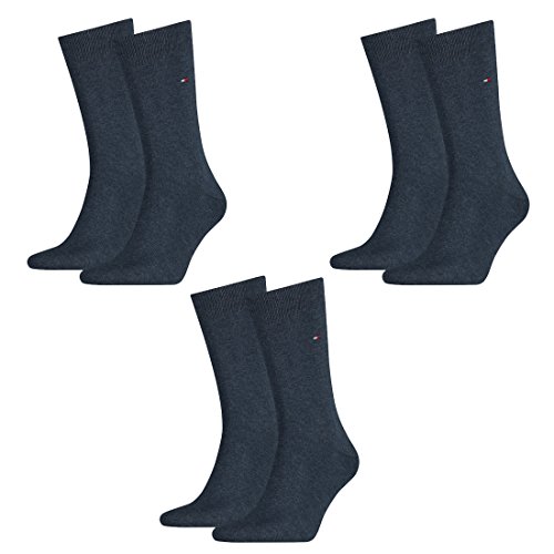 Tommy Hilfiger 6 Paar Classic Socken Gr. 39-49 Herren Business Socken, Farbe:356 - jeans, Socken & Strümpfe:39-42 von Tommy Hilfiger