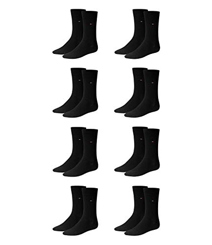TOMMY HILFIGER Herren Classic Casual Business Socken 8er Pack (371111-Schwarz -200 , 47-49 ) von Tommy Hilfiger