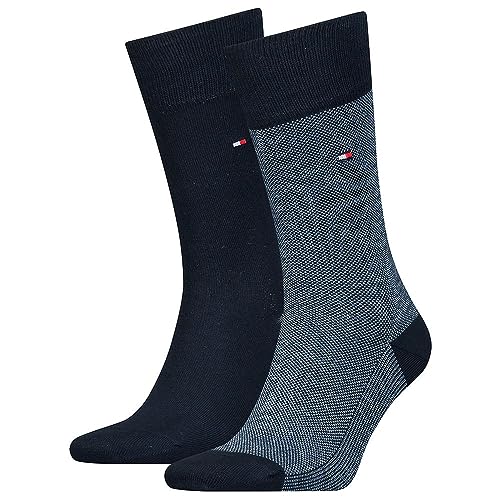 Tommy Hilfiger Herren Classic Socken, Marineblau, 43/46 (2er Pack) von Tommy Hilfiger