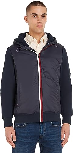 Tommy Hilfiger Herren Hoodie Zipper, Blau (Desert Sky), L von Tommy Hilfiger