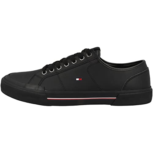 Tommy Hilfiger Herren Vulcanized Sneaker Schuhe, Schwarz (Black), 40 EU von Tommy Hilfiger
