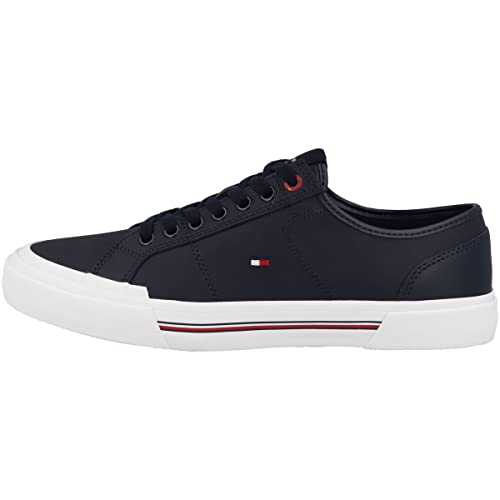 Tommy Hilfiger Herren Vulcanized Sneaker Schuhe, Blau (Desert Sky), 40 EU von Tommy Hilfiger