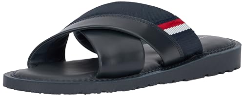 Tommy Hilfiger Herren Sandalen aus Leder, Blau (Desert Sky), 40 Tommy Hilfiger Herren Sandalen aus Leder, Blau (Desert Sky), 40 von Tommy Hilfiger