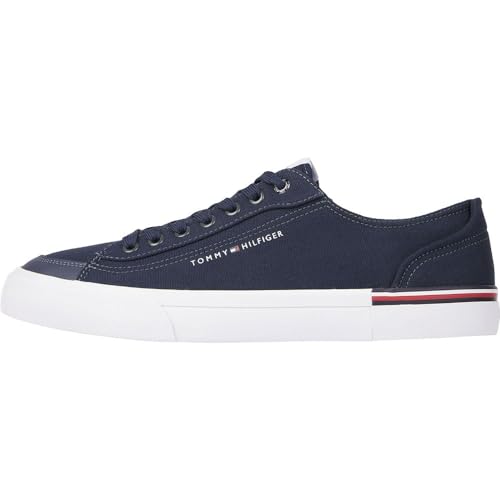 Tommy Hilfiger Herren Vulcanized Sneaker Schuhe, Blau (Desert Sky), 40 von Tommy Hilfiger