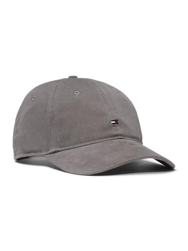 Tommy Hilfiger Herren Cotton 85 Logo Adjustable Baseball Cap Baseballkappe, Shady Stone, Einheitsgröße von Tommy Hilfiger