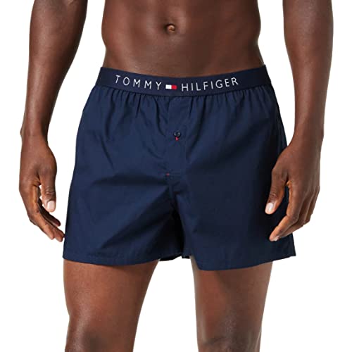 Tommy Hilfiger Herren Cotton Woven Boxer Icon Boxershorts Blau (Navy Blazer-pt 416), M von Tommy Hilfiger