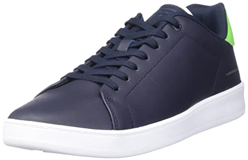 Tommy Hilfiger Herren Cupsole Sneaker Court Leather Cup Schuhe, Blau (Desert Sky), 40 EU von Tommy Hilfiger