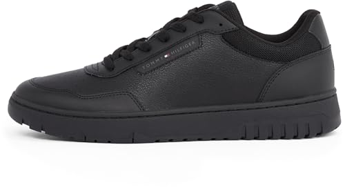 Tommy Hilfiger Herren Court Sneaker Basket Core Lite Low Top, Schwarz (Black), 44 von Tommy Hilfiger