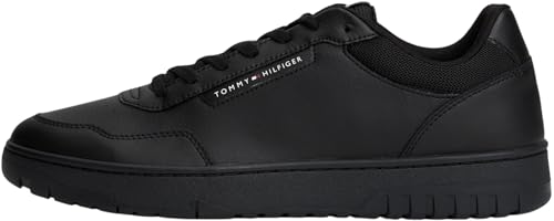 Tommy Hilfiger Herren Cupsole Sneaker Basket Core Low Top, Schwarz (Black), 39 von Tommy Hilfiger