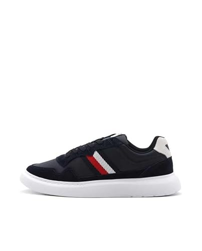 Tommy Hilfiger Herren Cupsole Sneaker Schuhe, Blau (Desert Sky), 46 EU von Tommy Hilfiger